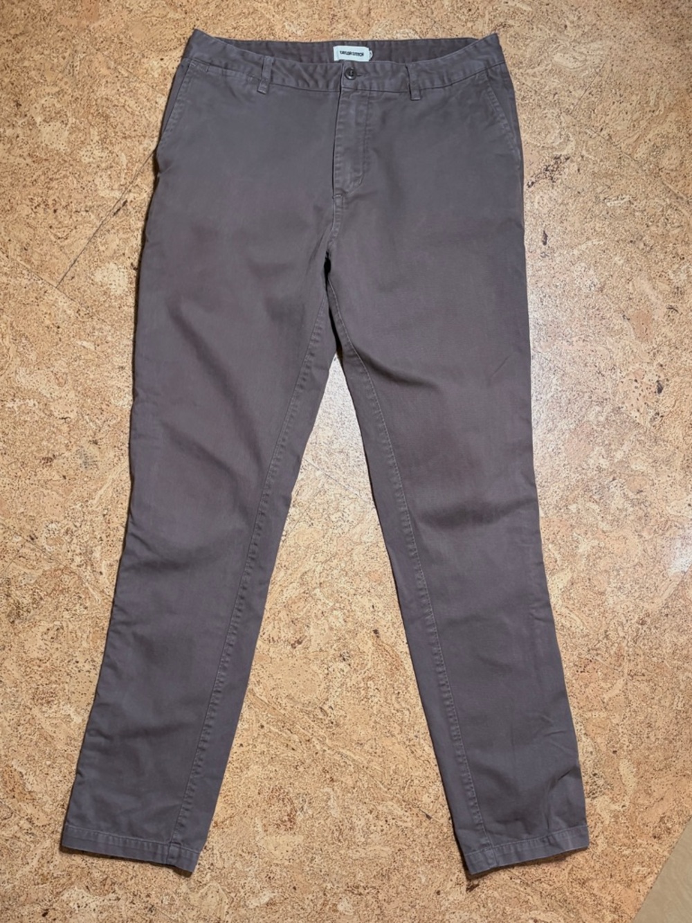 Taylor Stitch The Slim Foundation Organic Cotton Pant In Light Brown Sz 33/34